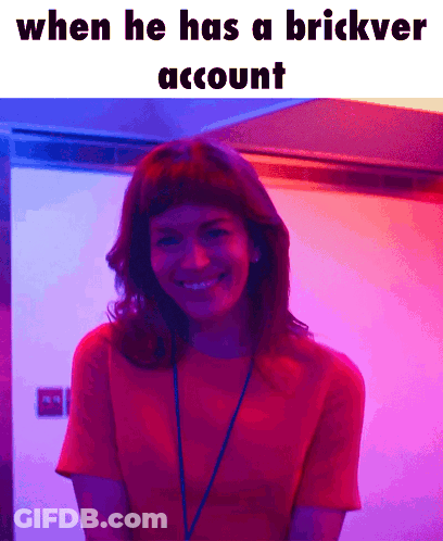 Woman Smiling When He Has A Brickver Account GIF