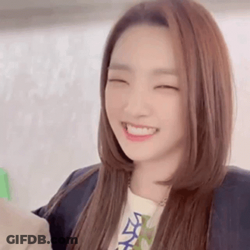 Woman Smiling With Eyes Closed And Mouth Open GIF