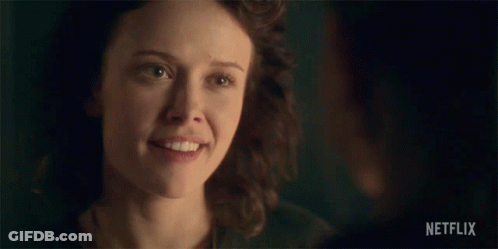 Woman Smiling With Good Night Netflix GIF