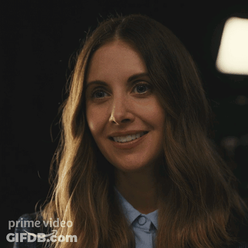 Woman Smiling With Prime Video Logo GIF