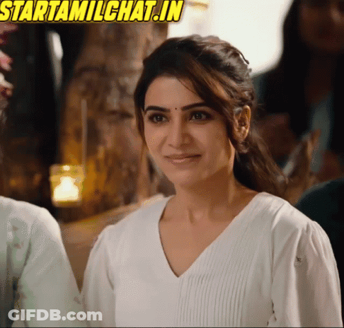 Woman Smiling With Starttamilchat.in GIF