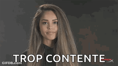 Woman Smiling With Trop Contente GIF