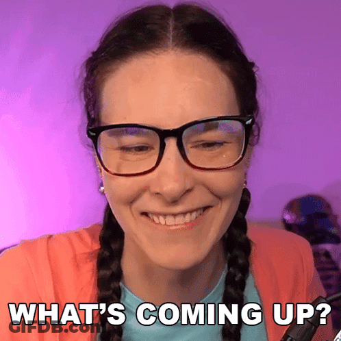 Woman Smiling With What Coming Up Behind Her GIF