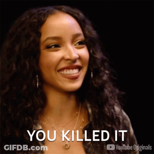 Woman Smiling You Killed It GIF