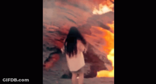 Woman Smoking Cigarette GIF