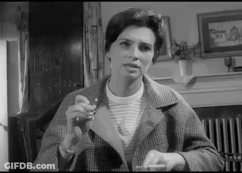 Woman Smoking Cigarette GIF