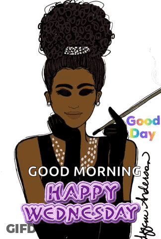 Woman Smoking Cigarette Good Morning Happy Wednesday GIF