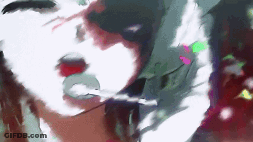 Woman Smoking Cigarette In Dark Room GIF