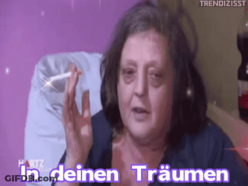 Woman Smoking Cigarette In Deinen Träumen GIF