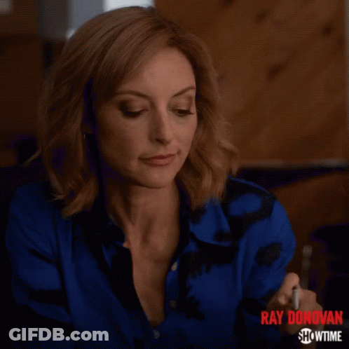 Woman Smoking Cigarette Ray Donovan Showtime GIF