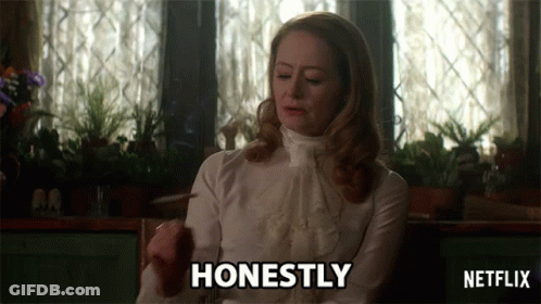 Woman Smoking Cigarette Saying Honestly GIF