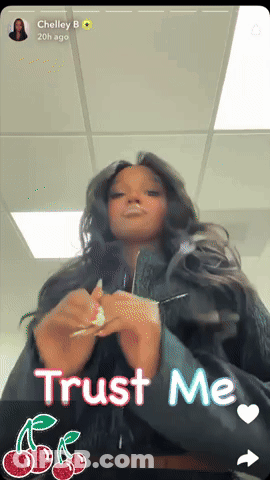 Woman Smoking Cigarette Saying Trust Me GIF