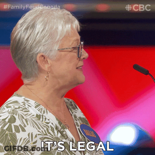 Woman Speaking Into Microphone It's Legal GIF