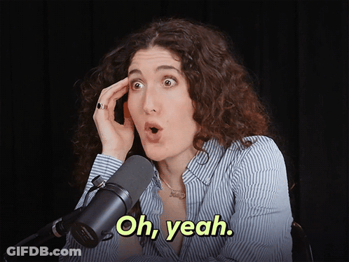 Woman Speaking Into Microphone Oh Yeah GIF