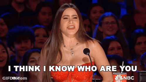 Woman Speaking Into Microphone Saying I Think I Know Who Are You GIF