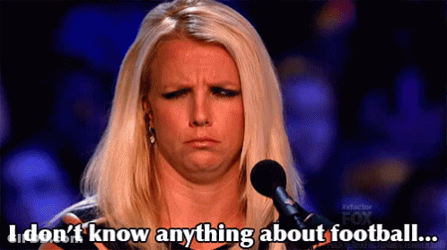 Woman Speaking Into Microphone Says I Don't Know Anything About Football GIF