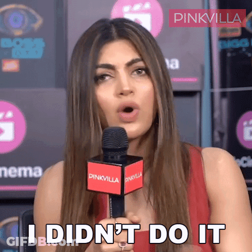 Woman Speaking Into Pinkvilla Microphone GIF