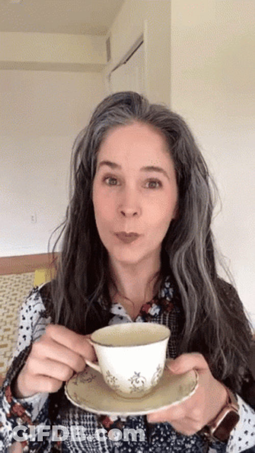 Woman Spilling The Tea Animation GIF