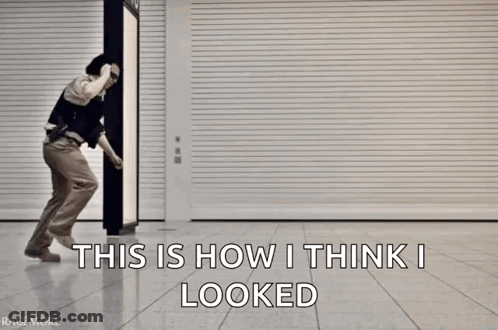 Woman Squatting With Gun Saying This Is How I Looked GIF