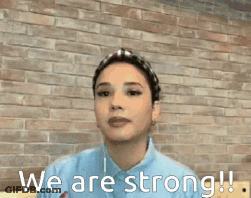 Woman Squatting With Super Sport Sign GIF