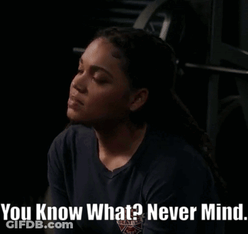 Woman Squatting You Know What Never Mind GIF