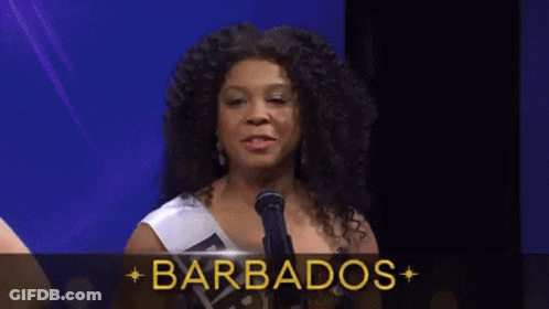 Woman Standing At Microphone With France GIF