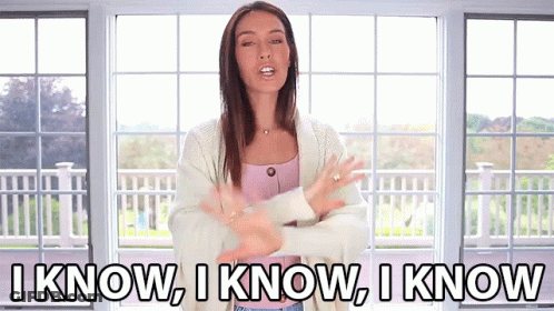 Woman Standing At Window Saying I Know I Know I Know GIF