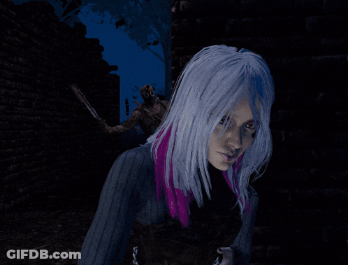 Woman Standing By Boi Sign GIF