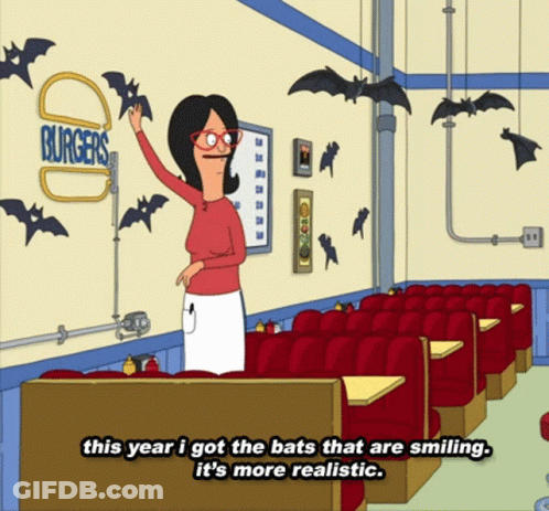 Woman Standing In Front Of Burgers Sign GIF