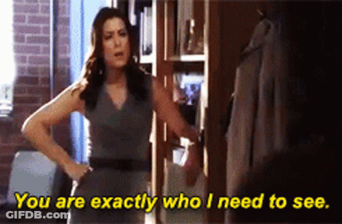 Woman Standing In Front Of Closet You Are Exactly Who I Need To See GIF