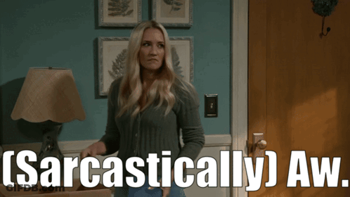 Woman Standing In Front Of Door Saying Aw GIF