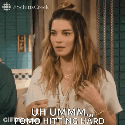 Woman Standing In Front Of Door Saying Uh Ummm GIF