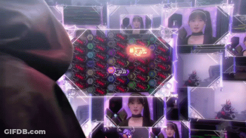 Woman Standing In Front Of Screen Saying Loss GIF