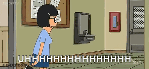 Woman Standing In Front Of Water Fountain GIF
