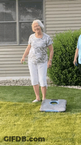 Woman Standing Next To Man Says Watch Me GIF