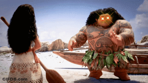 Woman Standing Next To Man With Tattoos GIF