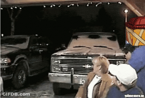 Woman Standing Next To Truck GIF