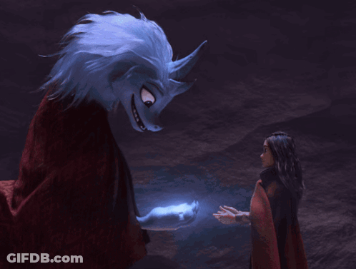 Woman Standing Next To Unicorn GIF