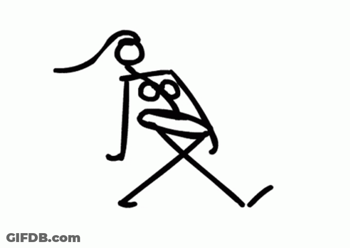 Woman Stick Figure GIF