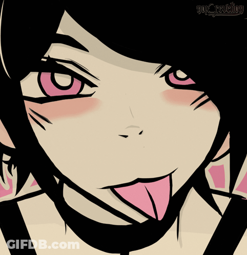 Woman Sticking Out Pink Tongue GIF