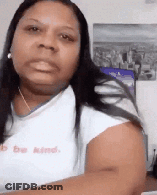 Woman Streamer Big Sigh GIF