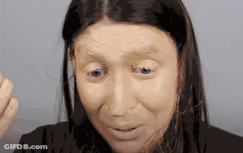Woman Surprised Close Up GIF
