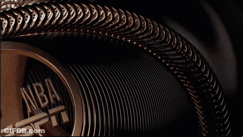 Woman Surrounded By Chain And Number VII GIF