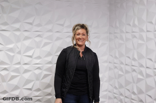 Woman Surrounded By Confetti Saying It's Closing Time GIF