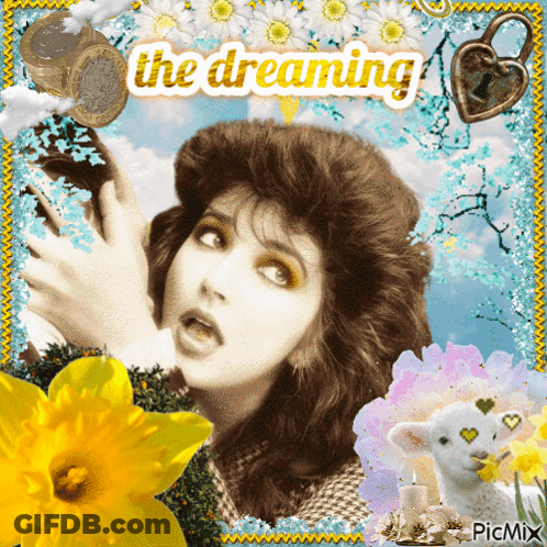 Woman Surrounded By Flowers The Dreaming GIF