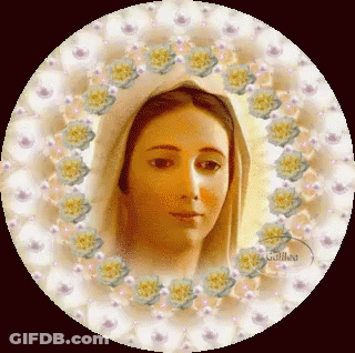 Woman Surrounded By Pearls And Flowers Golden GIF