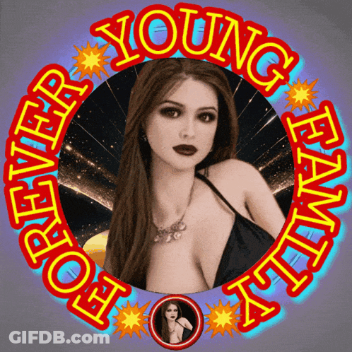 Woman Surrounded By Words Young Family GIF