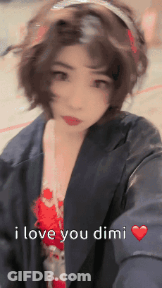 Woman Taking Selfie Saying I Love You Dimi GIF