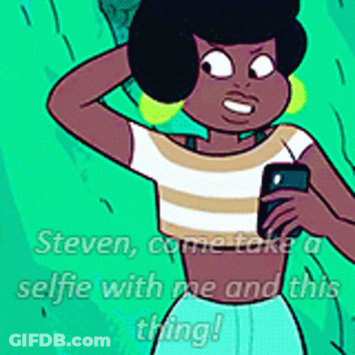Woman Taking Selfie With Cell Phone GIF