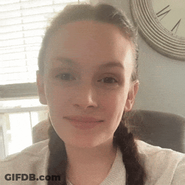 Woman Taking Selfie With Clock At 1 And 12 GIF